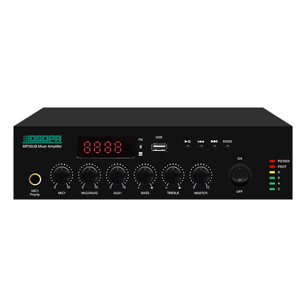 Amplificator cu mixer 35W, cu USB & Bluetooth, DSPPA MP35UB