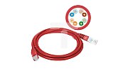 Alantec KKU5CZE1 networking cable 1 m Cat5e U/UTP (UTP) Red
