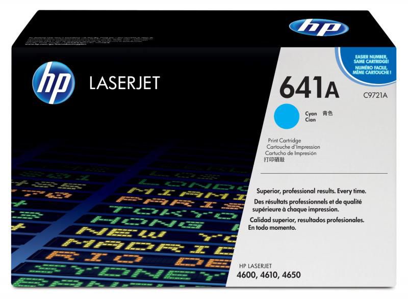 Cartus toner HP C9721A ,Albastru ,8 000 pagini ,Original (641A)