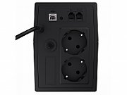 UPS Green Cell UPS02, 800 VA, 480 W, cu management, line-interactive, 2x Schuko, 12V/9Ah LCD, Tower, Negru