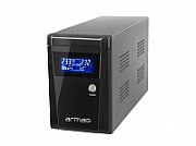 UPS Armac O/1500E/LCD, 1500 VA, 950 W, cu management, line-interactive, 3x Schuko, 1x RJ45, 1x USB, 12V 9Ah LCD, Tower, Negru
