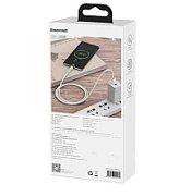 CABLU alimentare si date Baseus Cafule Series, Fast Charging Data Cable pt. smartphone, USB la USB Type-C 66W, braided, 1m, alb  CAKF000102  (include timbru verde 0.25 lei)