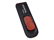 MEMORIE USB 2.0 ADATA 64 GB, retractabila, carcasa plastic, negru / rosu,  AC008-64G-RKD  (include TV 0.02 lei)