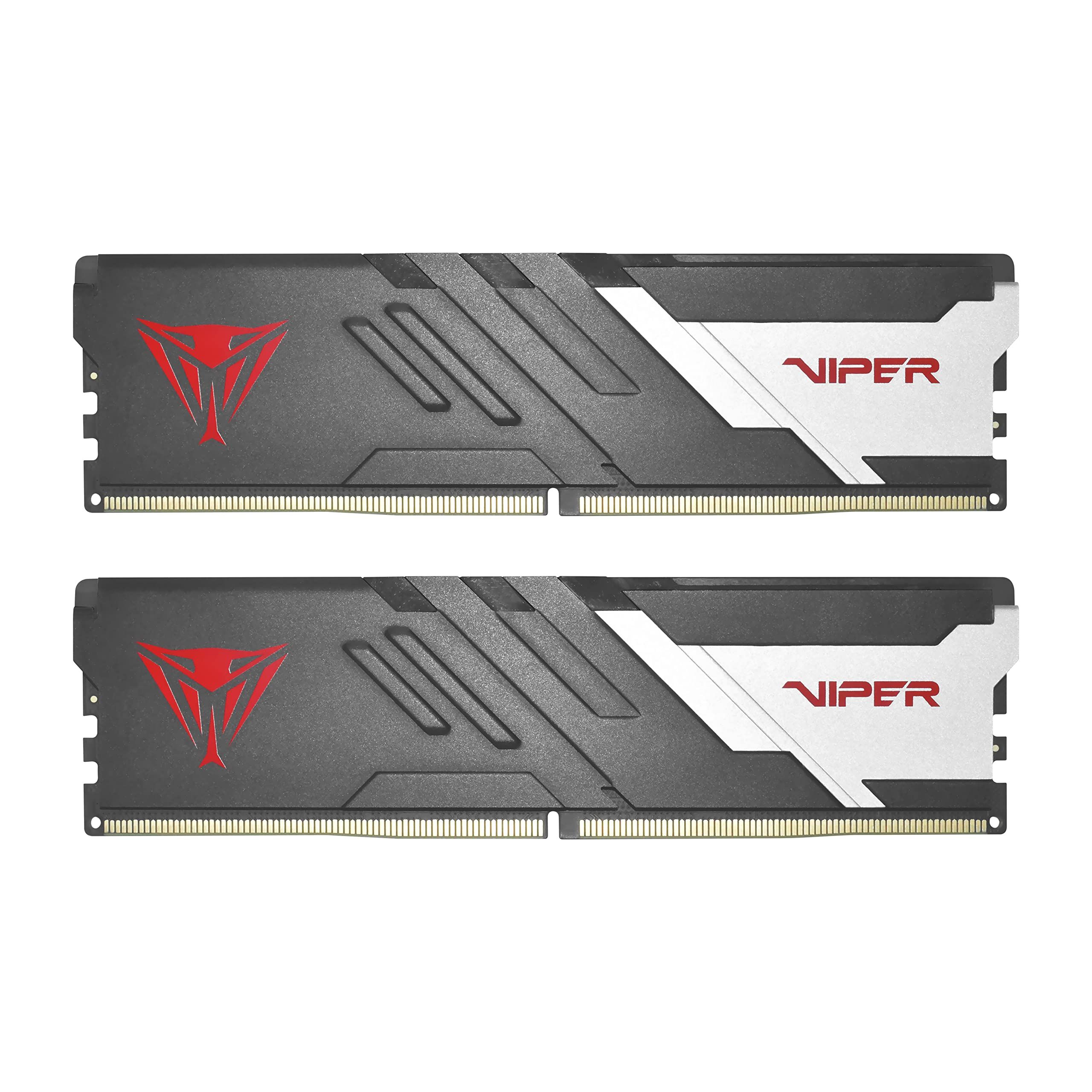Memorie Patriot Viper Venom 32 GB DDR5 6000 MHz CL36, kit 2 x 16 GB, XMP 3.0 / EXPO, Gri-alb-rosu