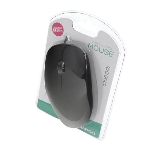 OMEGA MOUSE OPTICAL USB BLACK BLISTER