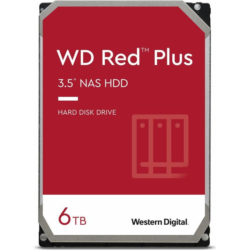 HDD NAS WD Red Plus 6 TB 3.5 inch SATA 3 5400 RPM 256 MB
