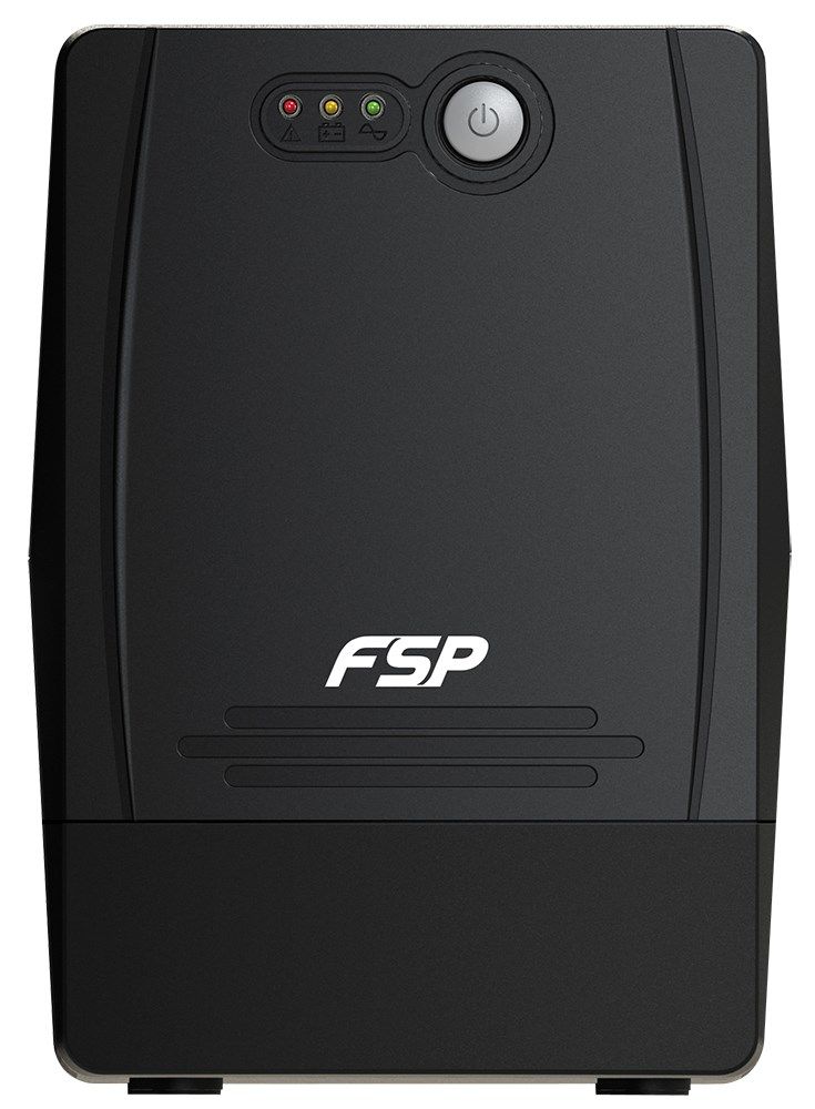 UPS Fortron PPF9000501, 1500 VA, 900 W, fara management, line-interactive, 4x Schuko, 12V 9Ah LED, Tower, Negru
