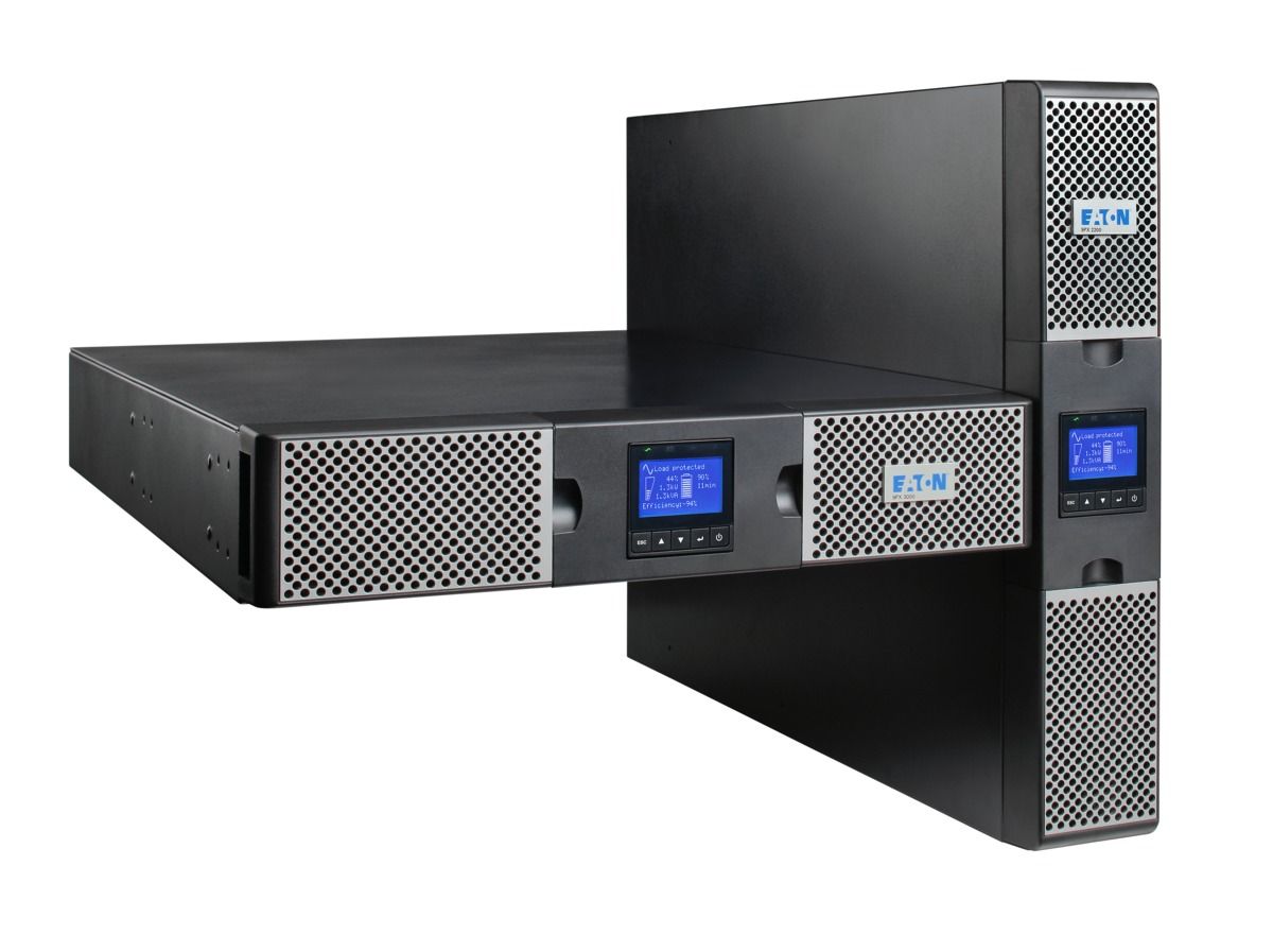 UPS Eaton 9PX1000IRT2U, 1000 VA, 1000 W, cu management, line-interactive, 8x C13, 1x C14, 1x USB, 12V 7Ah Sealed Lead-acid, LCD, Rack 2U, Negru