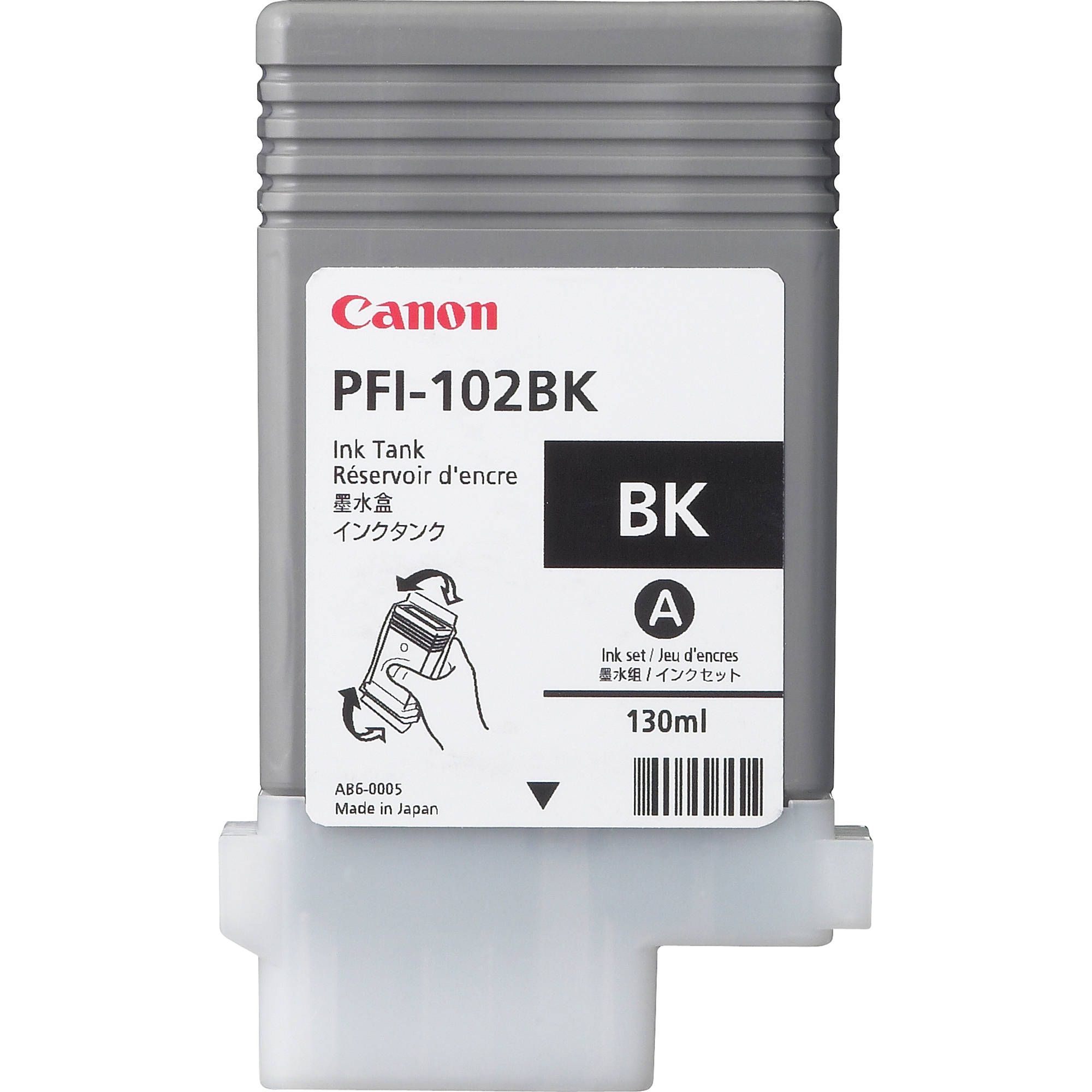 Cartus cerneala Canon 0895B001AA ,Negru ,130 ml ,Original (PFI-102BK)