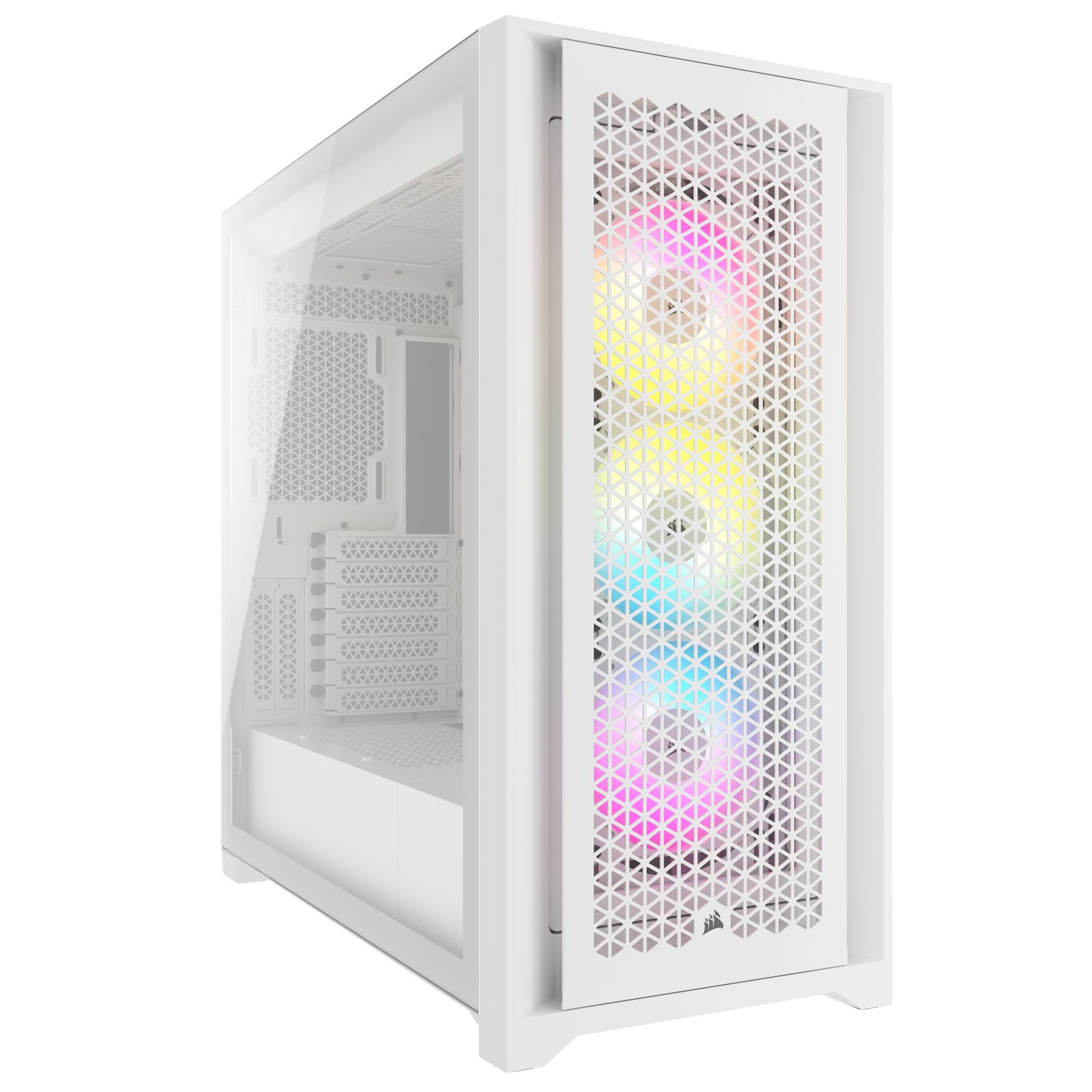 Carcasa Corsair iCUE 5000D RGB Airflow, Middle Tower, eATX, Alb