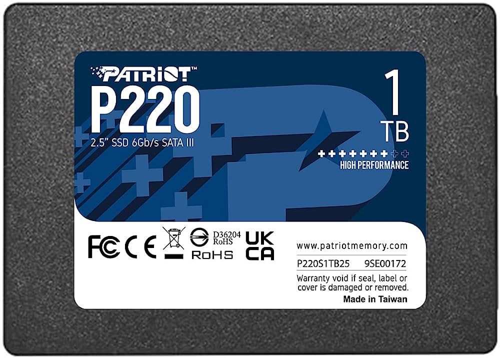 SSD PATRIOT P220 1 TB SATA3 2.5 inch