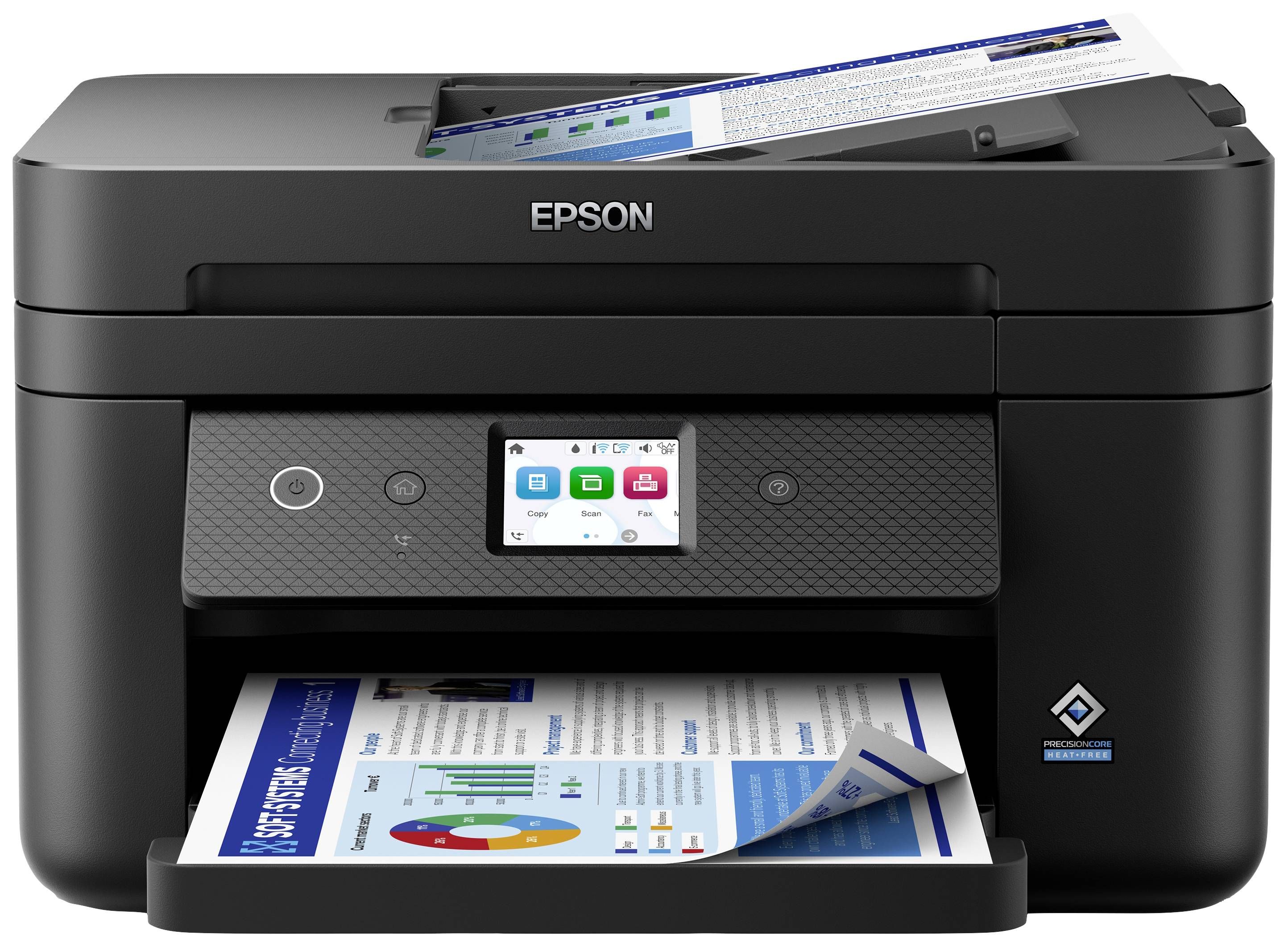 Imprimanta multifunctionala inkjet color Epson WF-2960DWF, A4, duplex, ADF, USB 2.0, Wi-Fi, 14 ppm negru, 7.5 ppm color