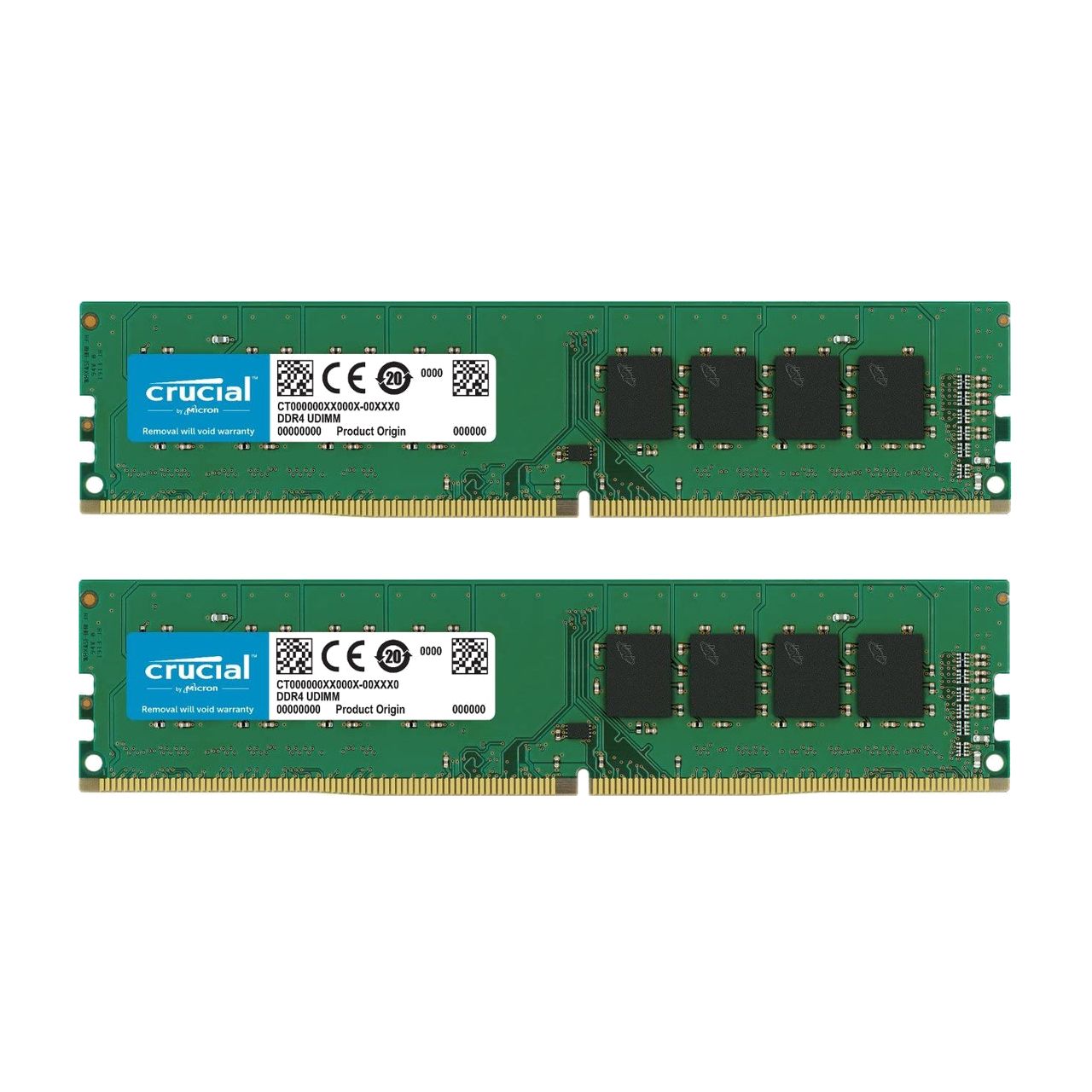 Memorie Crucial 32 GB DDR4 3200 MHz CL22, kit 2 x 16 GB, Verde