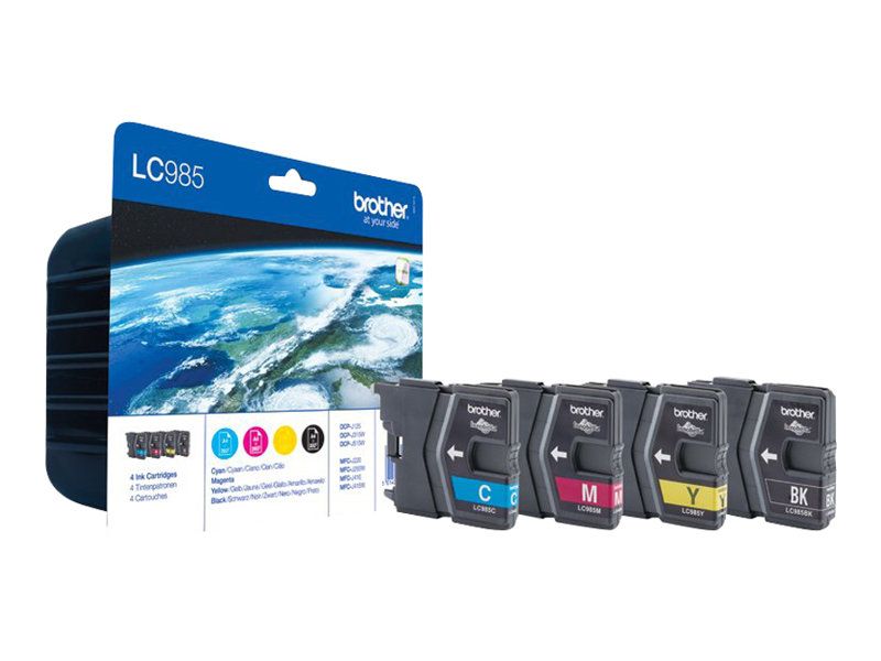 Tinte Brother LC-985 VALBPDR Multipack (C/M/Y/BK)