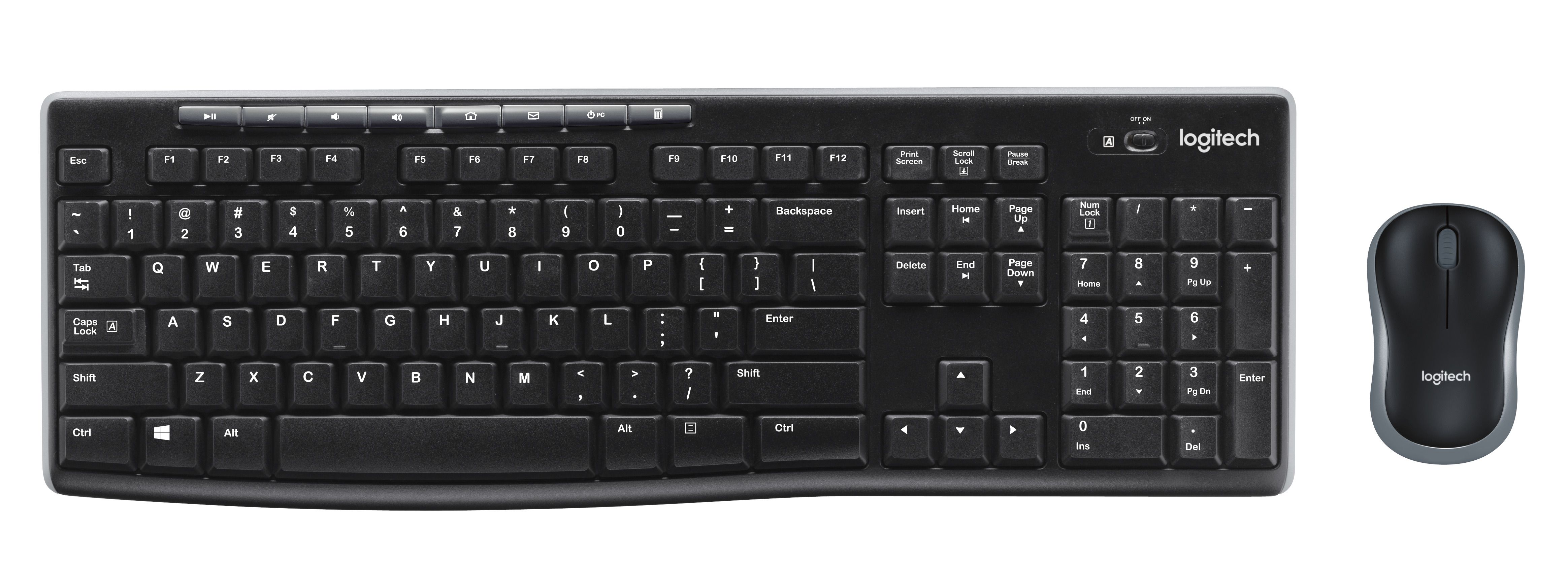 Logitech Desktop MK270 Wireless [FR] black/noir