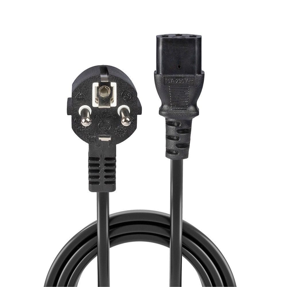 Cablu alimentare Lindy  Schuko (T) - C13 (M), 3 m, negru