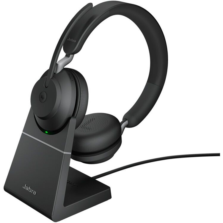 JABRA Evolve2 65 Link380a MS Stereo Stand Black