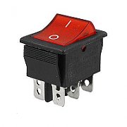 Switch 6 poles 250V 15A 1 red button
- 21.7 x 28.5mm
Packaging: bulk 1 pc.