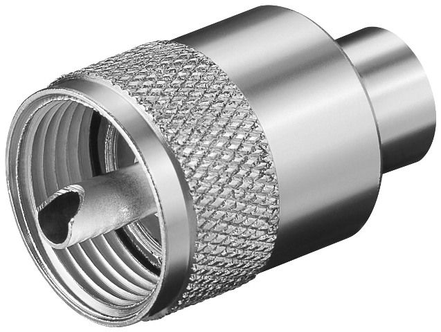 UHF male plug for RG58U maximum 5.3mm
Packaging: bulk 1 pc.