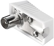 Male coax antenna plug, plastic, with screw, 90°
Packaging: bulk 1 pc.
