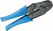 Crimping pliers for insulated terminals
- for cable: 0.25 - 1.5mm² (red) 1.5 - 2.5 mm² (blue) 4 - 6 mm² (yellow)
Packaging: box 1 pc.