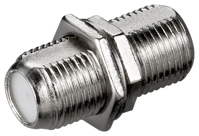 Adapter F female to F female - with clamping screw
Packaging: bulk 1 pc.