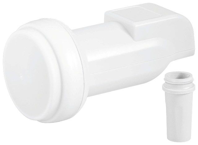 LNB Single 0.1 dB, F connector with gold contact
- HDTV DVB-S2 compatible
Packaging: box 1 pc.