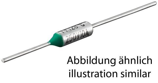 Thermal fuse 250V 10A 184°C
Packaging: bulk 1 pc.
