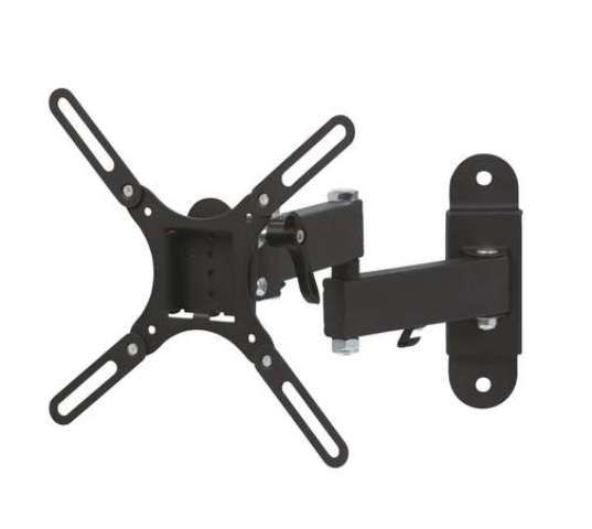 TV support for screens up to 32&quot (25-81cm) with 2 arms
- color: black
- inclination: 10°/-15°
- max. weight: 30 Kg
- distance from the wall: 102-340mm
- VESA min: 75x75
- VESA max: 200x200
Packaging: box 1 pc.