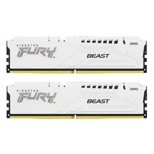 Memorie Kingston FURY Beast 64 GB DDR5 5600 MHz CL36, kit 2 x 32 GB, XMP 3.0 / EXPO, Alb