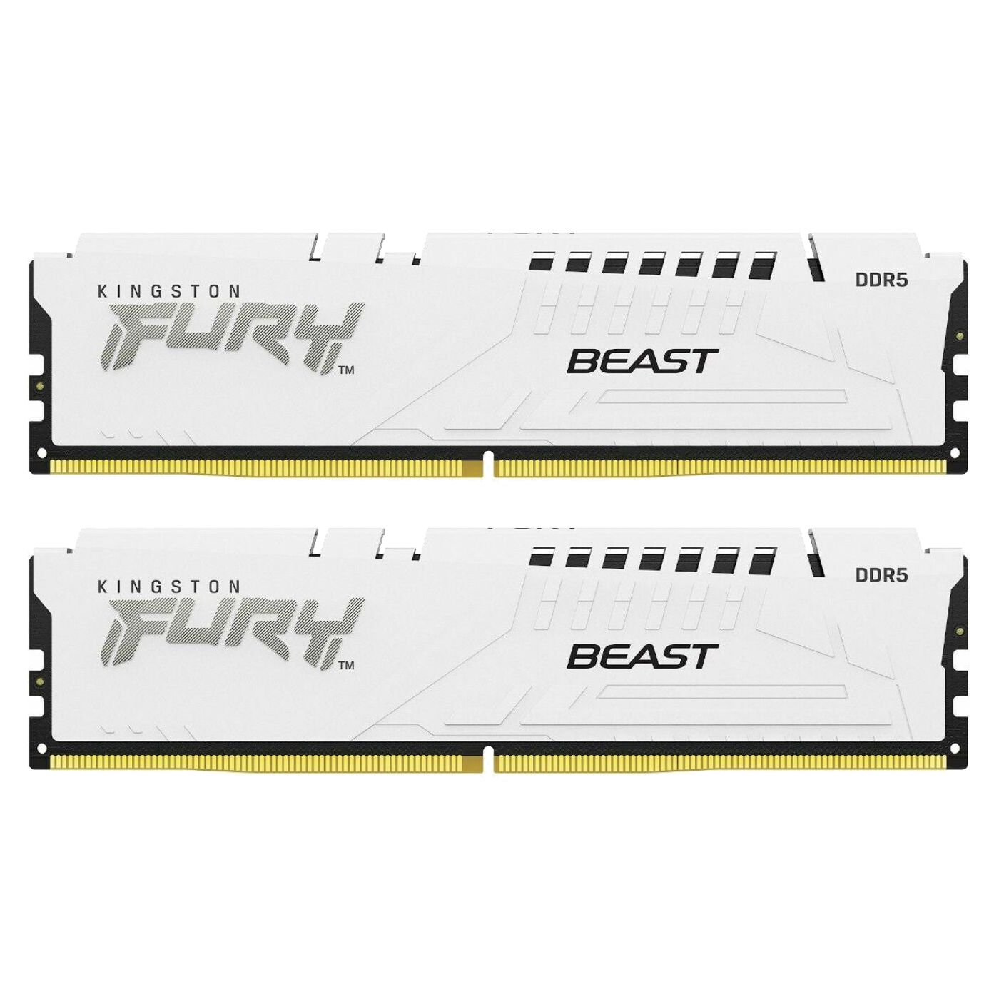 Memorie Kingston FURY Beast 32 GB DDR5 5200 MHz CL40, kit 2 x 16 GB, XMP 3.0, Alb