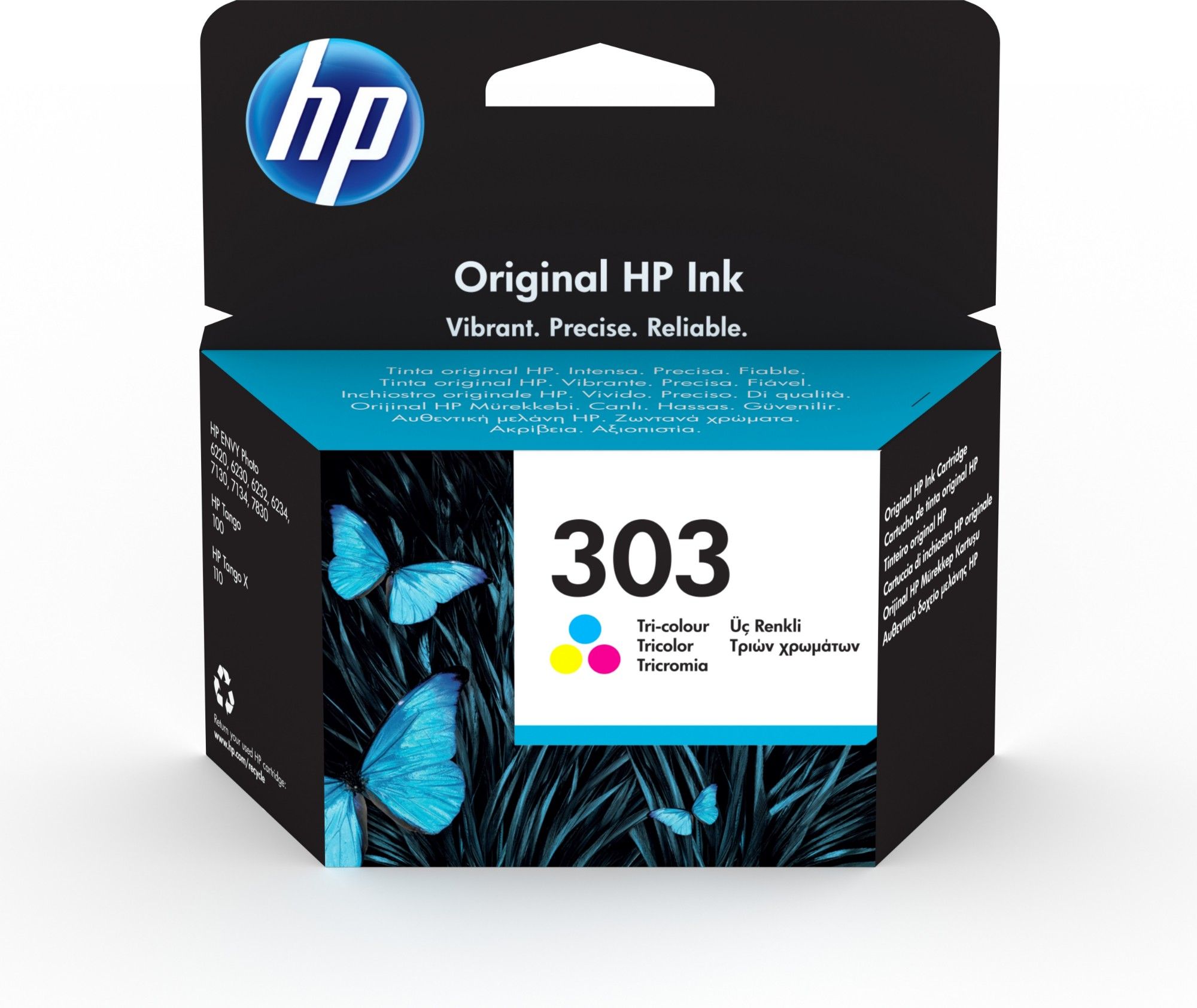 Cartus cerneala HP T6N01AE ,Color ,165 pagini ,Original (303)
