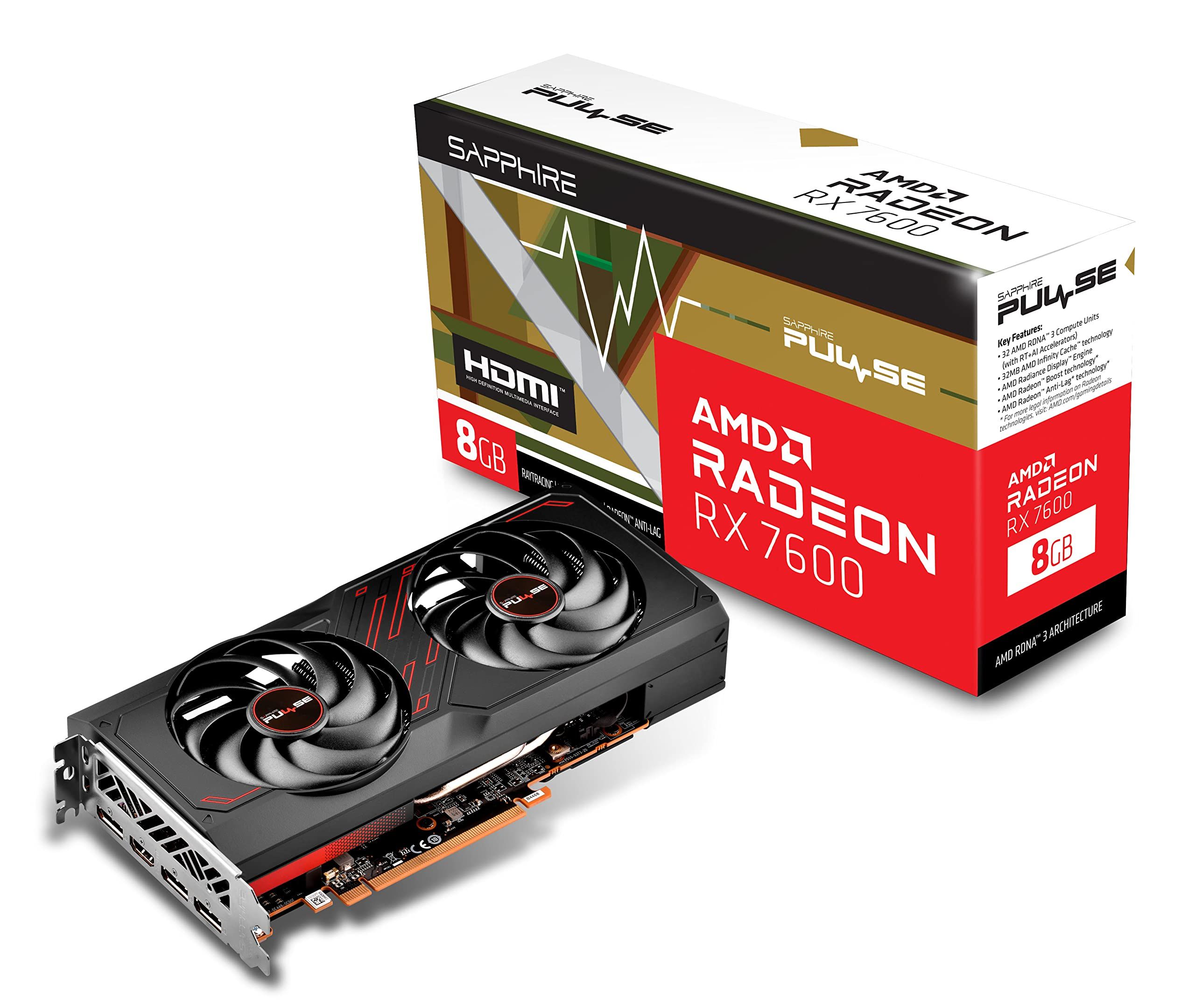 Placa video SAPPHIRE Radeon RX 7600 PULSE 8 GB GDDR6 128 bit
