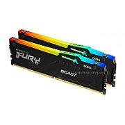 Memorie Kingston FURY Beast 64 GB DDR5 5600 MHz CL36, kit 2 x 32 GB, XMP 3.0 / EXPO, Negru, RGB