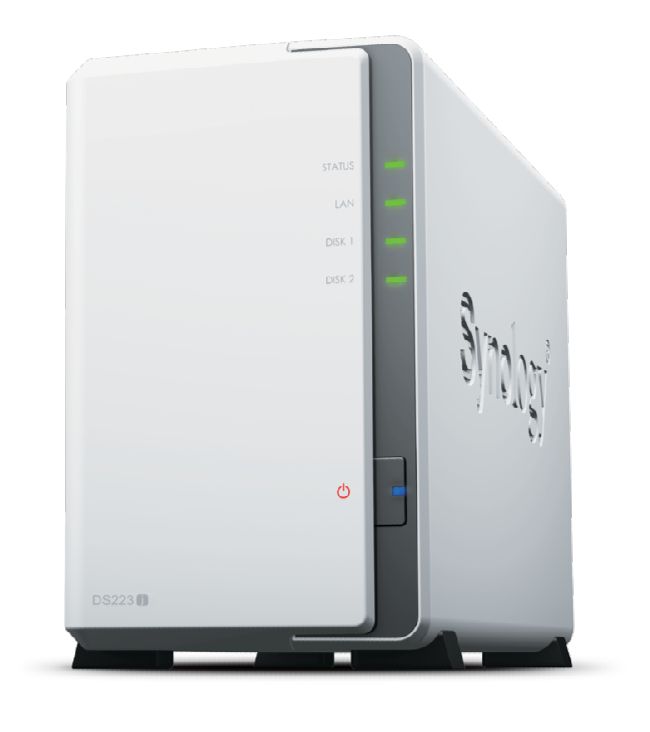 DiskStation DS223j, 2-bay SATA/SAS, 4-core 1.7 GHz, 1 GB DDR4, 1 Gbps