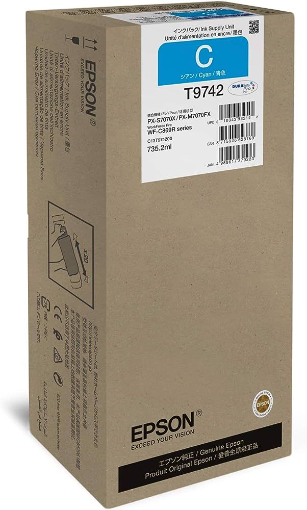 Cartus cerneala Epson C13T974200 ,Albastru ,84 000 pagini ,Original (T9742)