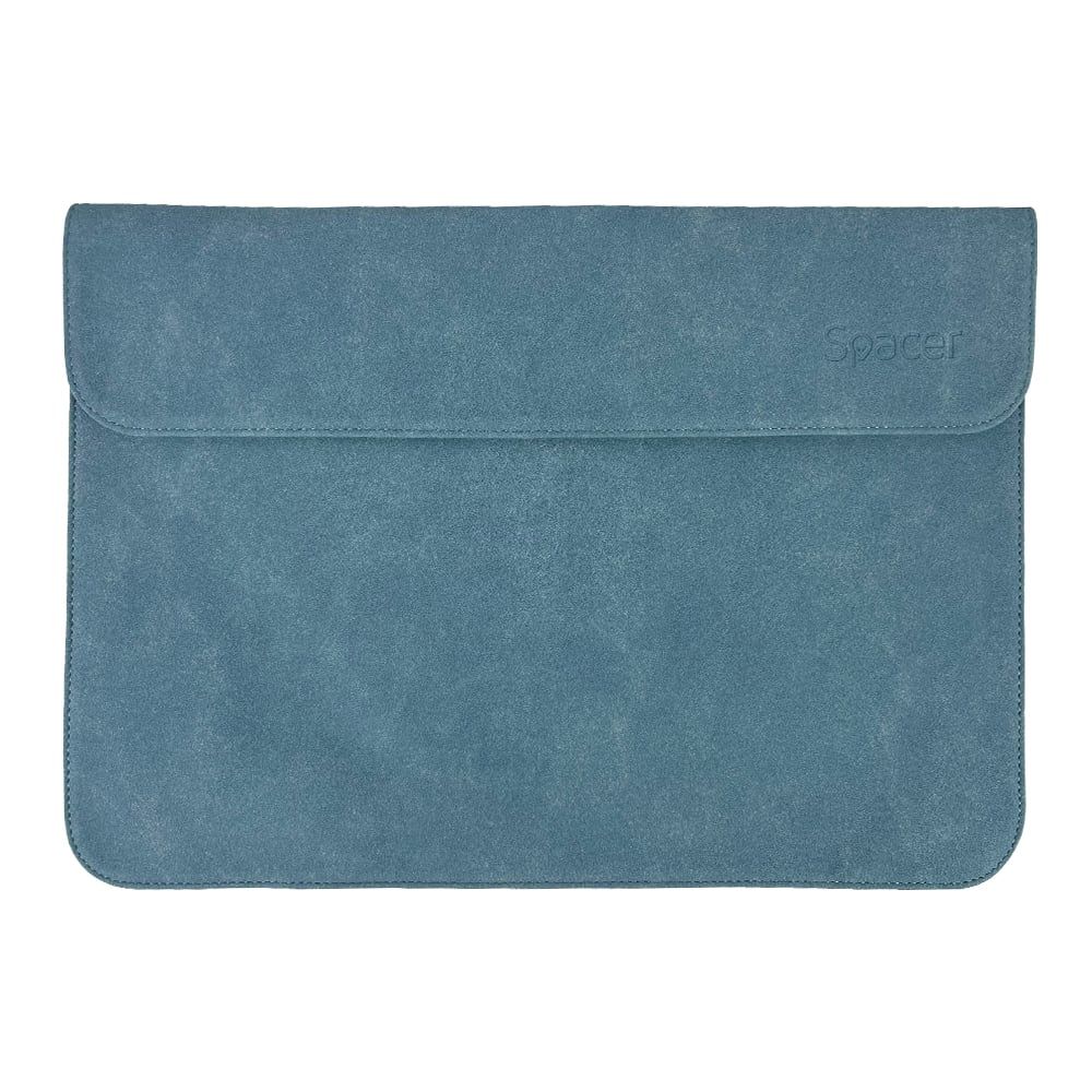 HUSA SPACER, pt. notebook slim de max 15.6 , 1 compartiment, piele sintetica, albastru,  SPTS-COVER15-BL