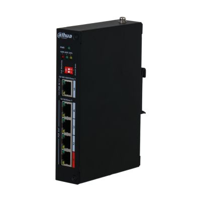 Switch Dahua 5 porturi 4x 10 / 100 Mbps, 1x 10/100/1000 Mbps