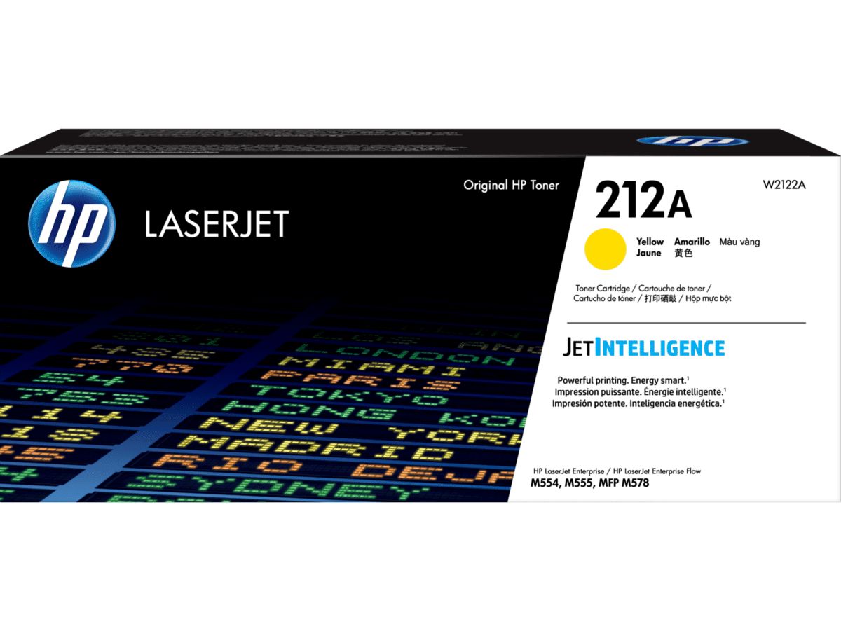 Cartus toner HP W2122A ,Galben ,4500 pagini ,Original (m554, m555, m578)