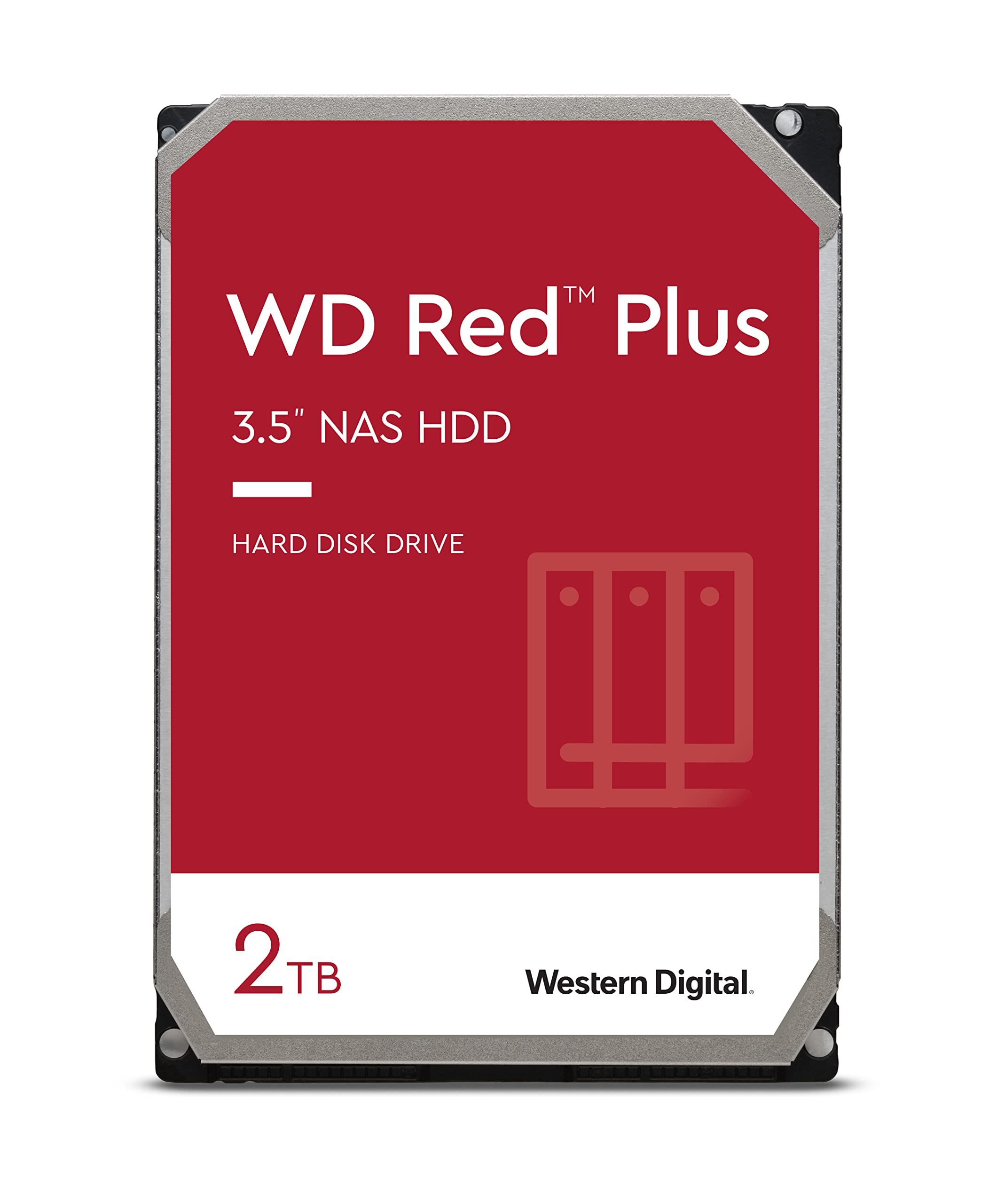 Hard disk NAS Western Digital Red Plus 2 TB 3.5 inch SATA 3 5400 RPM 64 MB