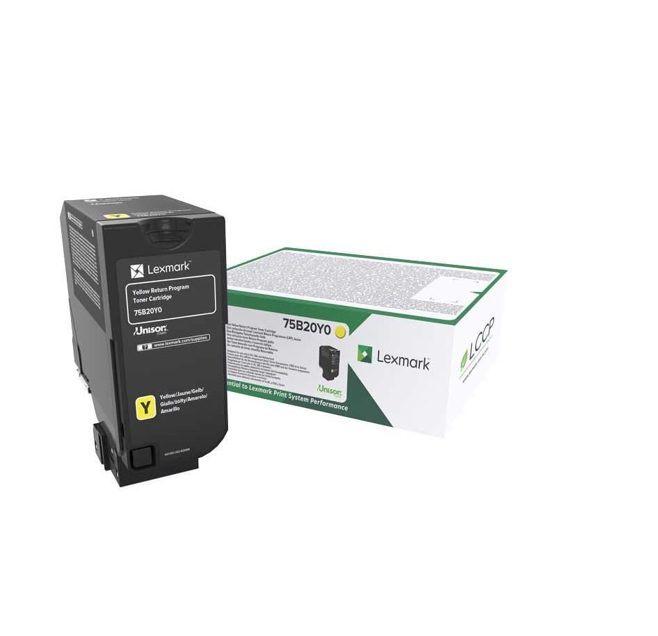Cartus toner Lexmark 75B20Y0 ,Galben ,10 000 pagini ,Original (75B20Y0)