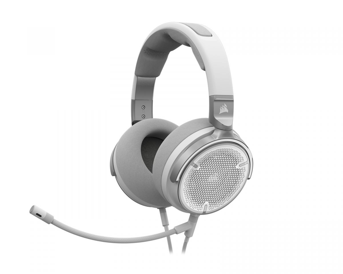 Casti gaming CORSAIR VIRTUOSO PRO WHITE, wired, Headphone Drivers 50mm, Headphone Frequency Response 20Hz-40kHz, 32 ohms, 108 cable lenght