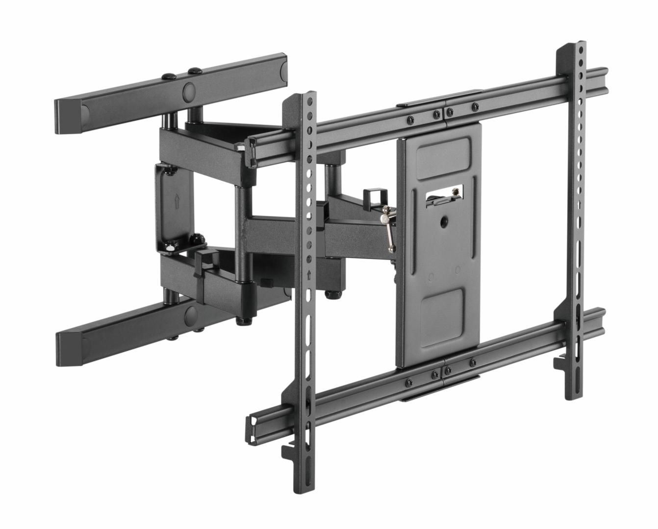 Suport TV de perete Serioux TV61-466, compatibilitate  dimensiune ecran: 37 -80 , compatibilitate VESA: 200x200, 300x200, 400x200, 300x300, 400x300, 400x400, 600x400, greutate maximă suportata: 60kg, distanta fata de perete: 77~428mm, inclinare: +3°~-15°, pivotare:  +60°~-60°, nivel ecran: +3°~-3°
