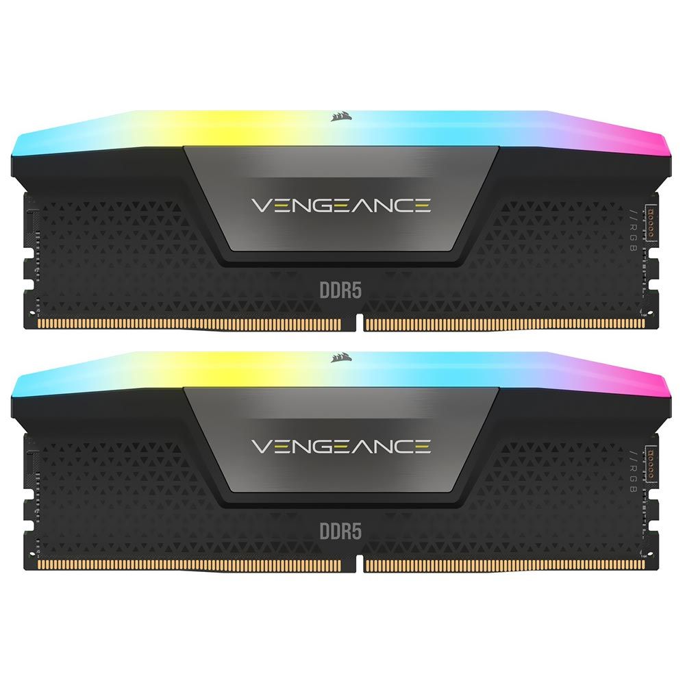 Memorie Corsair Vengeance 32 GB DDR5 5600 MHz CL40, kit 2 x 16 GB, XMP 3.0, Negru, RGB