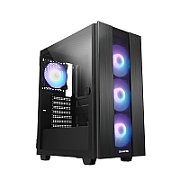 CARCASA Chieftec  HUNTER 2 , Middle Tower, ATX fara sursa, sticla securizata,  4xfan ARGB,  USB 3.2 gen 1 x 1, USB Type-C x 1,  Jack 3.5 mm, mesh pt. filtrare praf, HUB, fan controller,  GS-02B-OP  (timbru verde 0.08 lei)