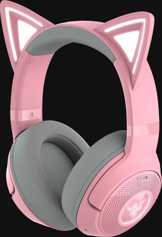 Casti Razer Kraken Kitty V2 Bluetooth 5.2Quartz Edition, interfata USB- A, sensibilitate 92.5 dB SPL / mW @ 1kHz si sensibilitate microfon 42 dBV /Pa, roz