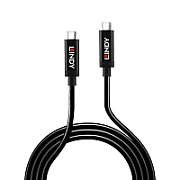 Lindy Cablu USB 3.2 Gen 2 C/C Activ, rezolutie maxima  UHD 8K 7680x4320@ 60Hz, putere  PD 3A/20V (60W, negru