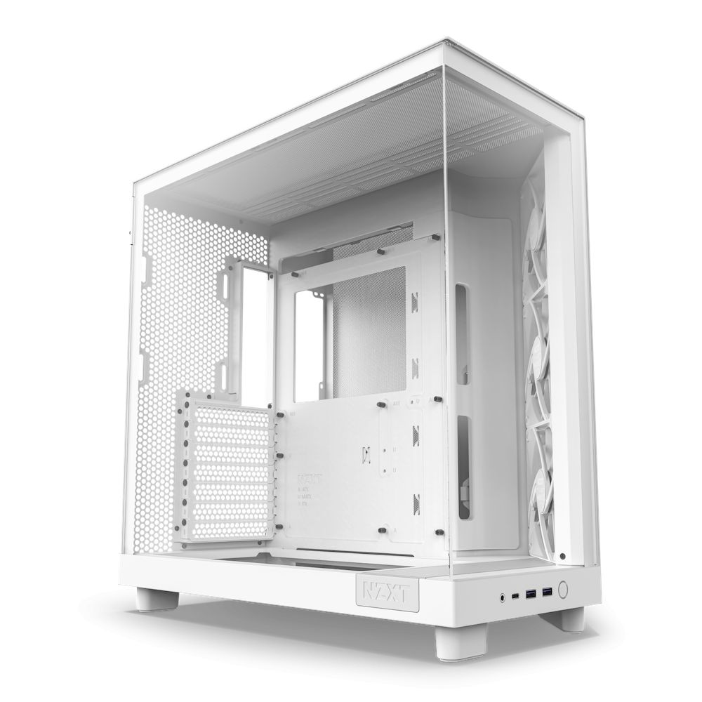 H6 Flow, Compact Dual-chamber, MiddleTower, Alb