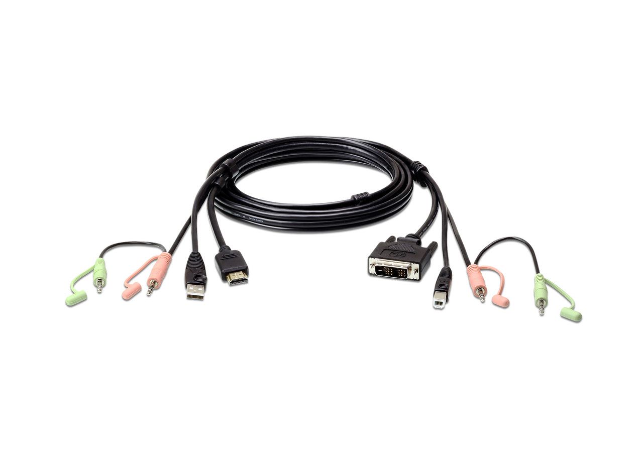 I/O ACC CABLE HDMI/DVI-D KVM/1.8M 2L-7D02DH ATEN