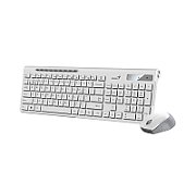 TASTATURA GENIUS wireless, multimedia, 104 taste + 12 taste multimedia, BT5.3 + 2.4G, USB, alb,  SlimStar 8230   331340015400   (timbru verde 0.8 lei)